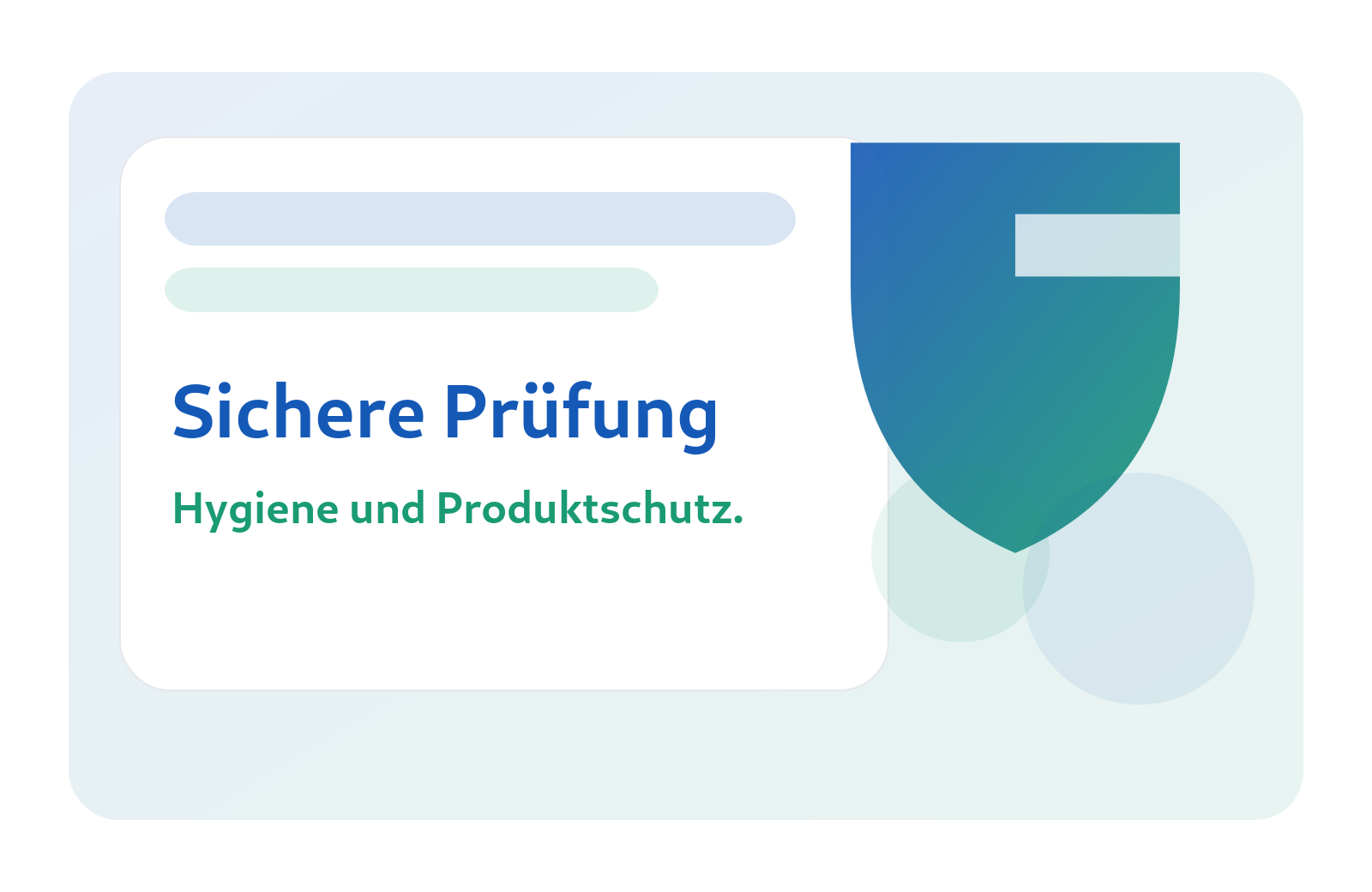 Illustration: Produktschutz – Hygiene und Sicherheit.